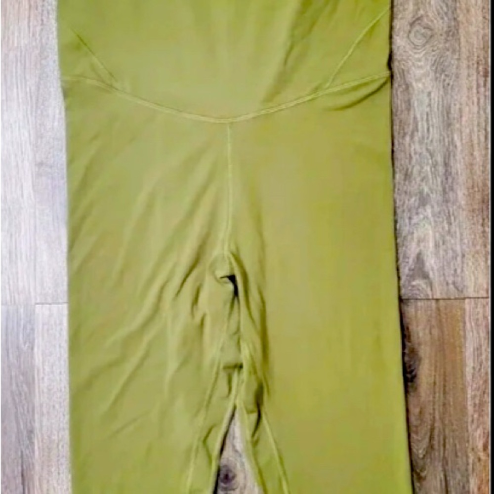 Lululemon Align Bodysuit 25” BRZG Green One Piece Sz 10
